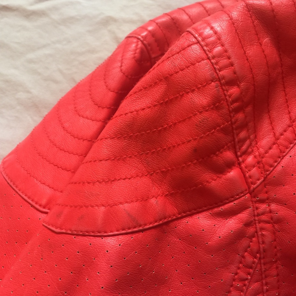 BKE jacket coral size L faux leather - Picture 7 of 7